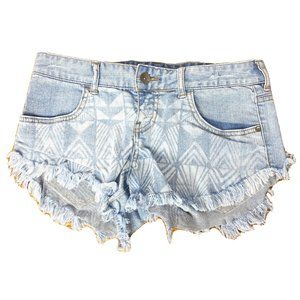 Billabong Sz 27 Denim Jean Cutoff Shorts Laneway